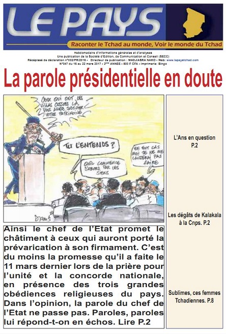 La Une du N°047