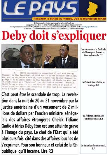 La Une du N°067