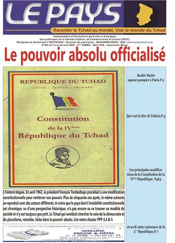La Une du N°083