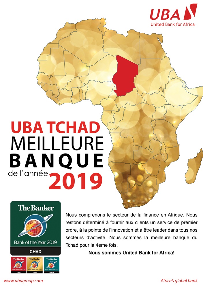 UBA Tchad, meilleure banque de l'année 2019 1