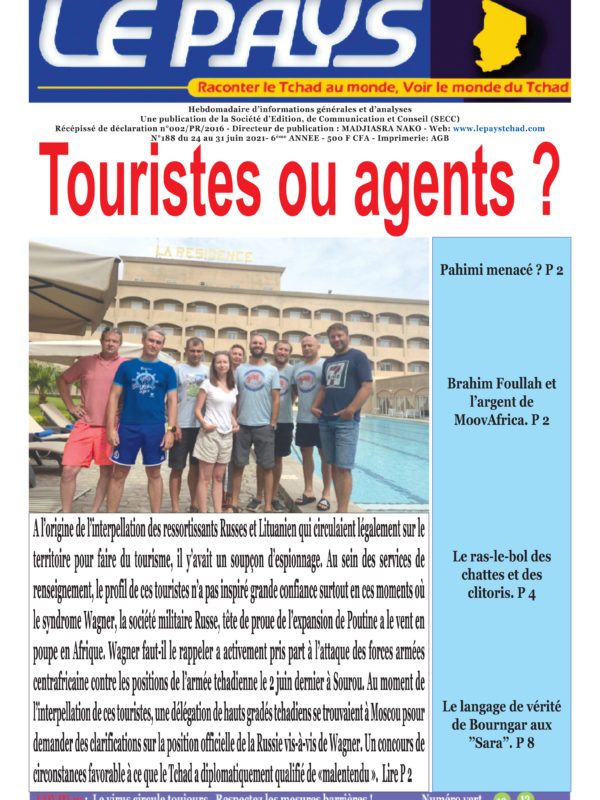 À la une de votre hebdomadaire no 188 paru ce jeudi 24 juin 2021