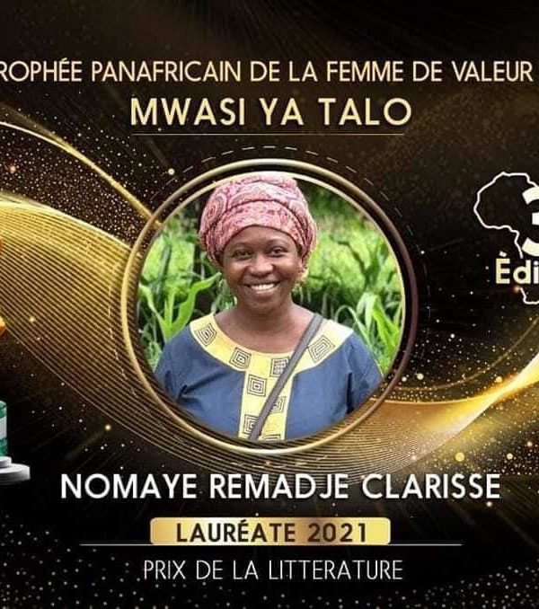 Me Clarisse Nomaye, lauréate du trophée panafricain de la femme de valeur