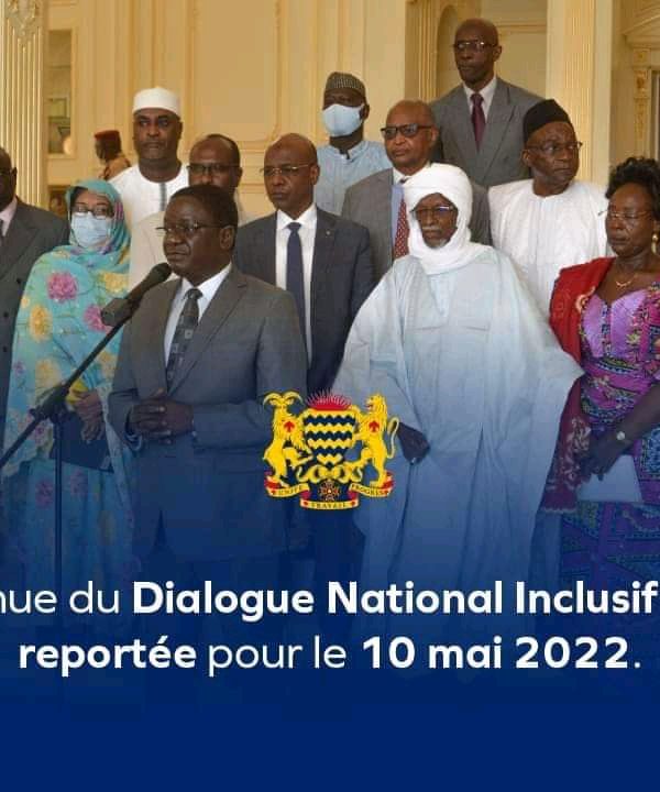 Le dialogue national inclusif reporté au 10 mai 2022