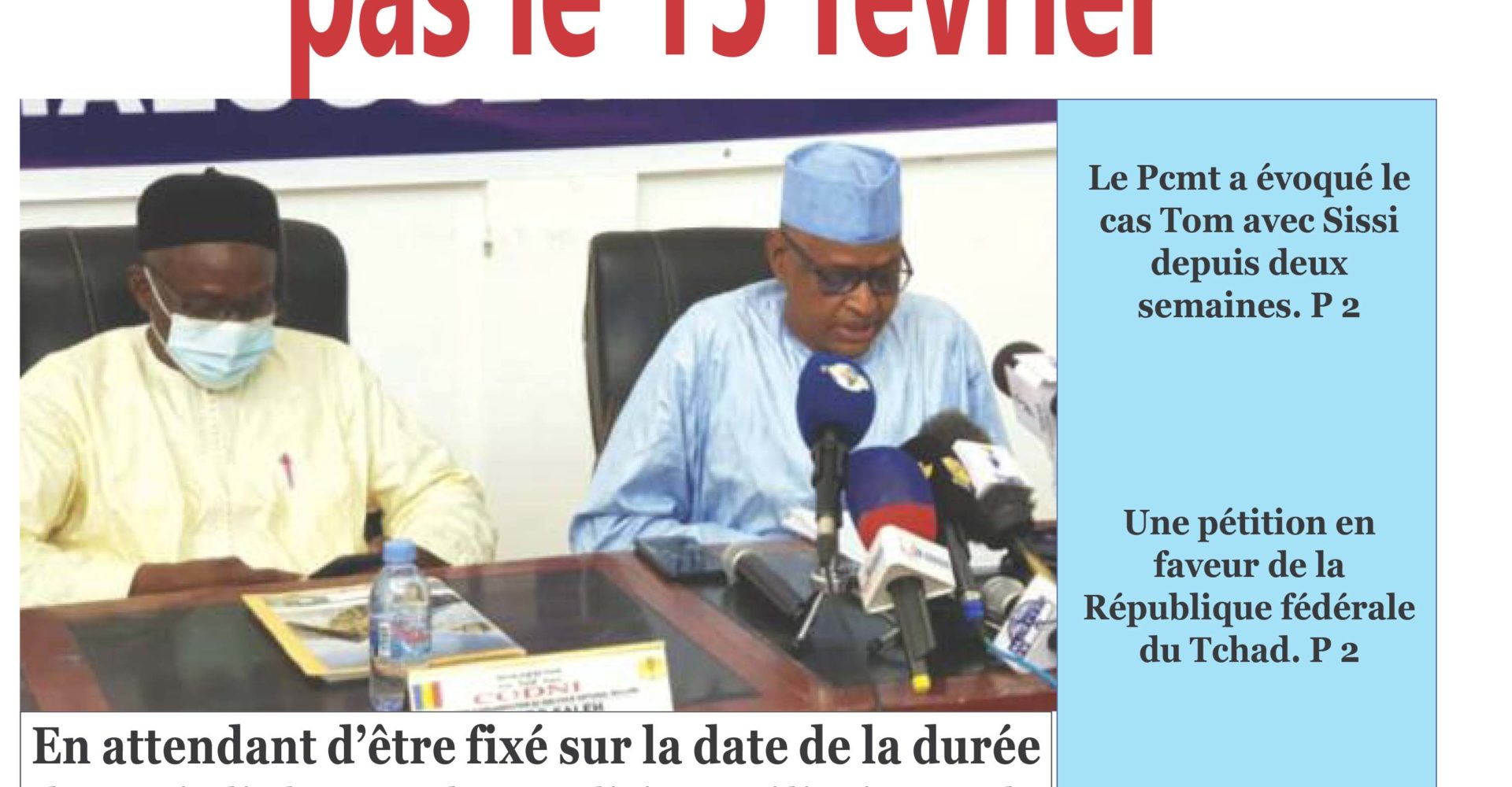 A la Une de votre hebdomadaire no 204 paru ce vendredi 21 janvier 2022 1