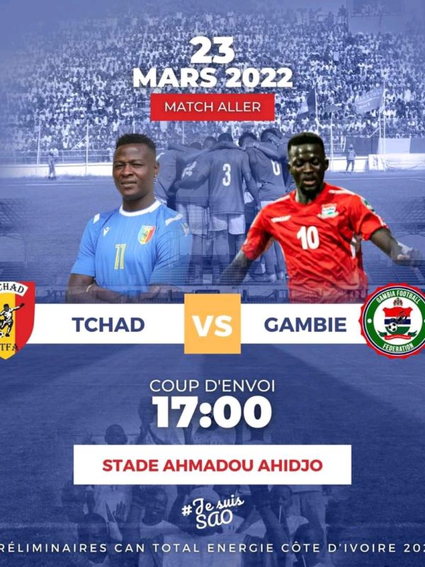 Le Tchad et la Gambie s’affrontent ce 23 mars au stade Ahmadou Ahidjo