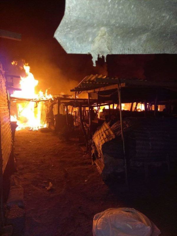 Le marché Dombolo parti en fumée