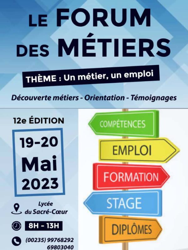 Les anciens élèves du lycée Sacré-Cœur organisent, du 19 au 20 mai, la 12ème édition du forum des métiers