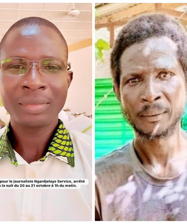 Le journaliste Service Ngardjelai, arrêté depuis octobre est libre ce dimanche
