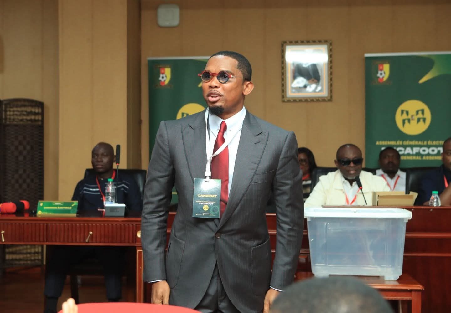 Cameroun : Samuel Eto'o réélu président de Fecafoot 1 Cameroun : Samuel Eto'o réélu président de Fecafoot 1