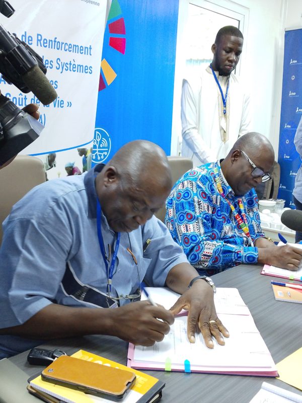 Tchad : La Fao et le Sisaap signent un protocole d’accord d’un montant de 354 millions Fcfa