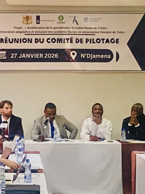Tchad : Le comité de pilotage du projet « Amélioration de la gouvernance foncière locale » a tenu sa première réunion