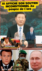 MANIPULÉE : Cette vidéo ne montre pas le président Xi Jinping affichant son soutien à l'AES 2