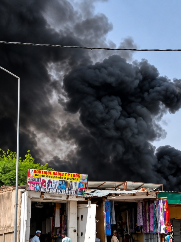 N&rsquo;Djamena : un incendie en cours au marché à mil ce mardi