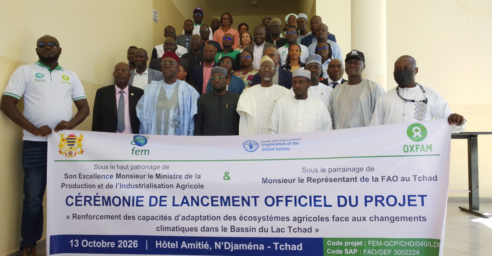 Tchad : lancement du projet renforcement des capacités d’adaptation des écosystèmes agricoles face au changement climatique des écosystèmes agricoles dans le bassin du Lac Tchad 1