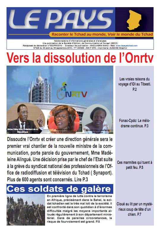 La Une du N°025