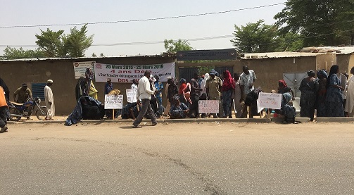 Les victimes de Hissein Habré dans la rue 1