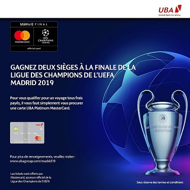 UBA-Mastercard : un partenariat pour récompenser les clients avec un voyage tous frais payés pour assister aux demi-finales et à la finale de la Ligue des Champions de l’UEFA 1