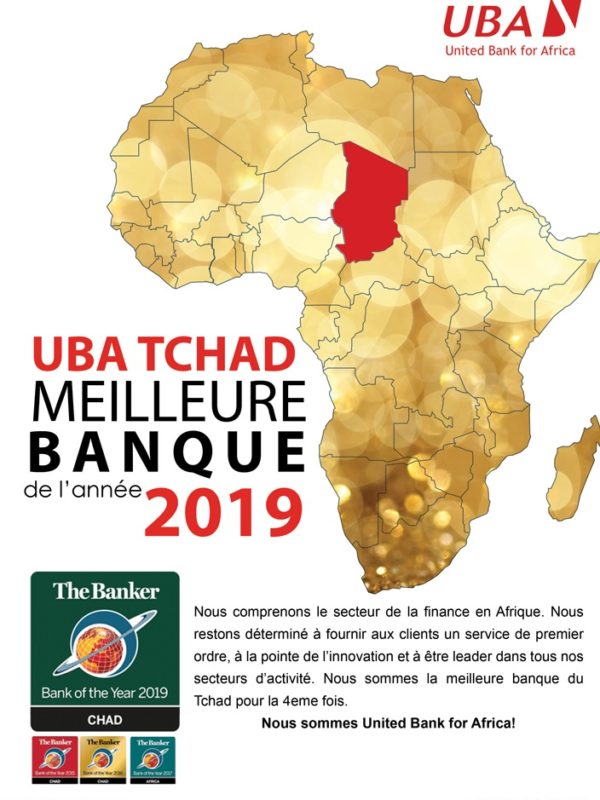 UBA Tchad, meilleure banque de l’année 2019