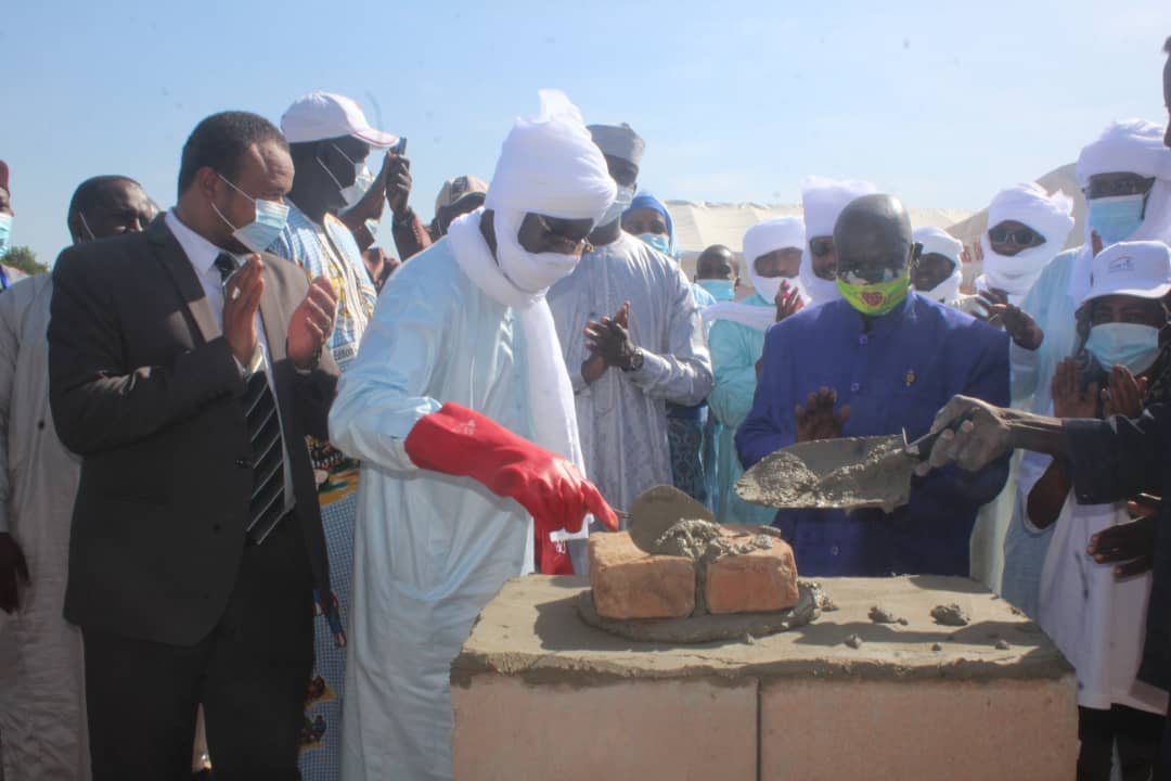 Pose de la première pierre construction d'un centre multimédia à Pala 1