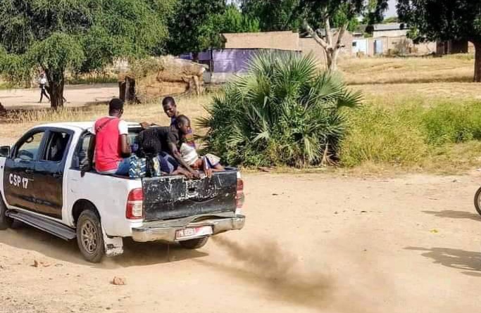 Un bus universitaire a pris feu 1