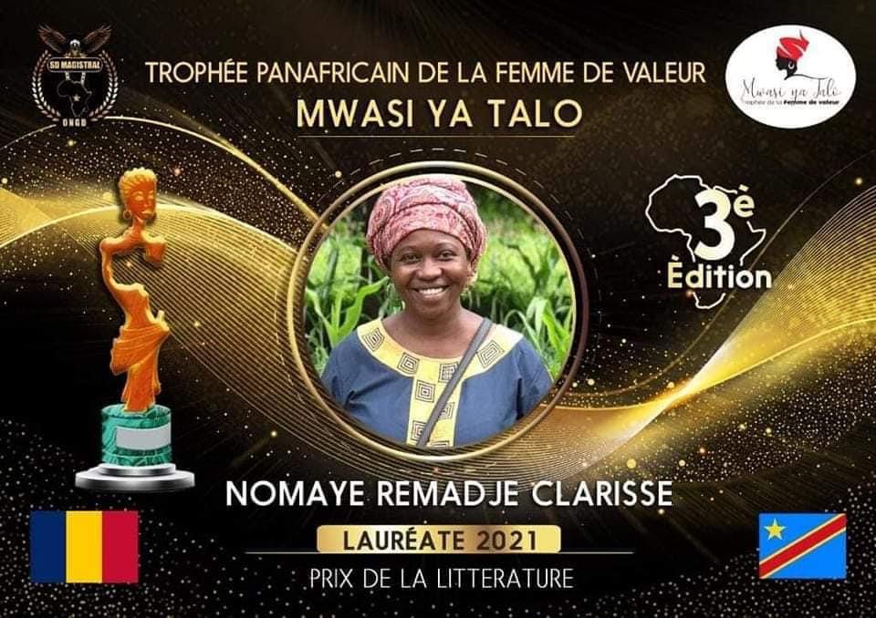 Me Clarisse Nomaye, lauréate du trophée panafricain de la femme de valeur 1
