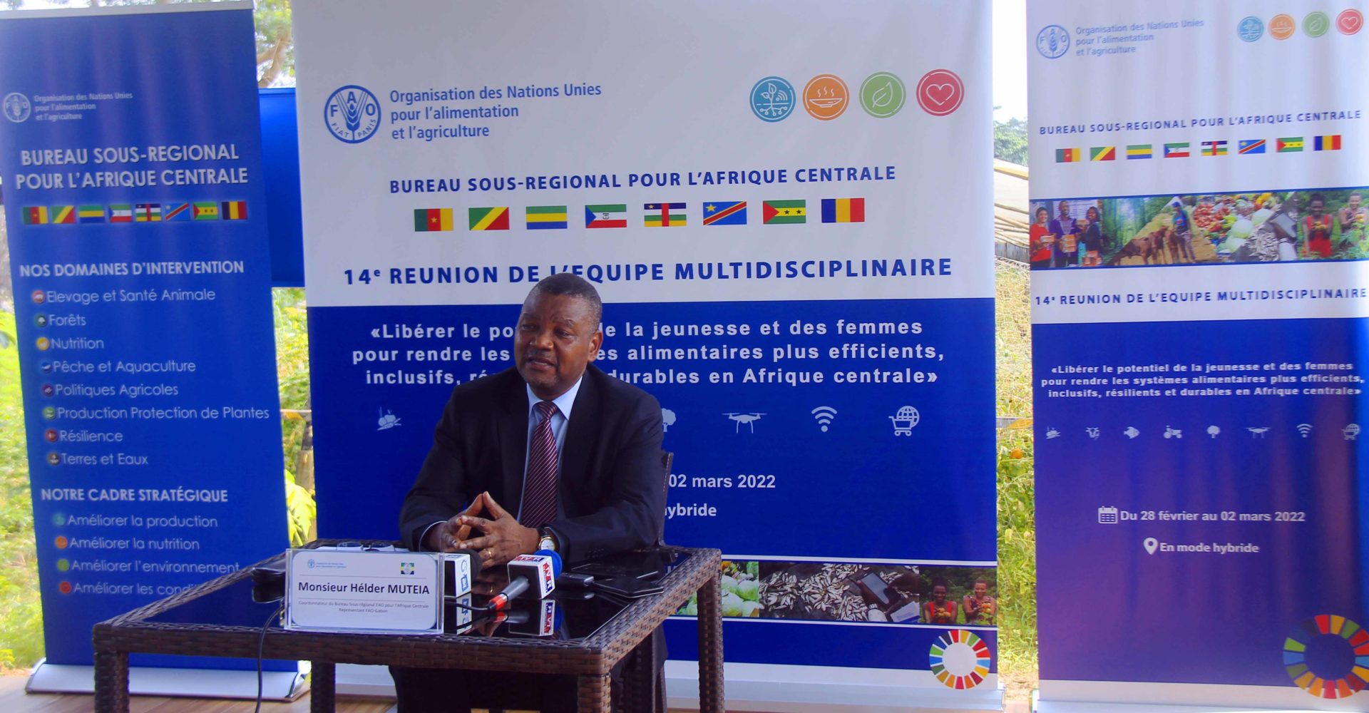La 14ème réunion du bureau sous-régional de la Fao pour l’Afrique centrale se tiendra du 28 février au 2 mars 1