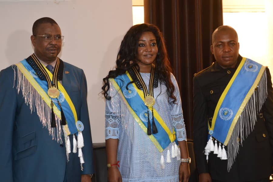 Amina Priscille Longoh et Djidda Oumar Mahamat décorés par la commission internationale des droits de l'homme 1