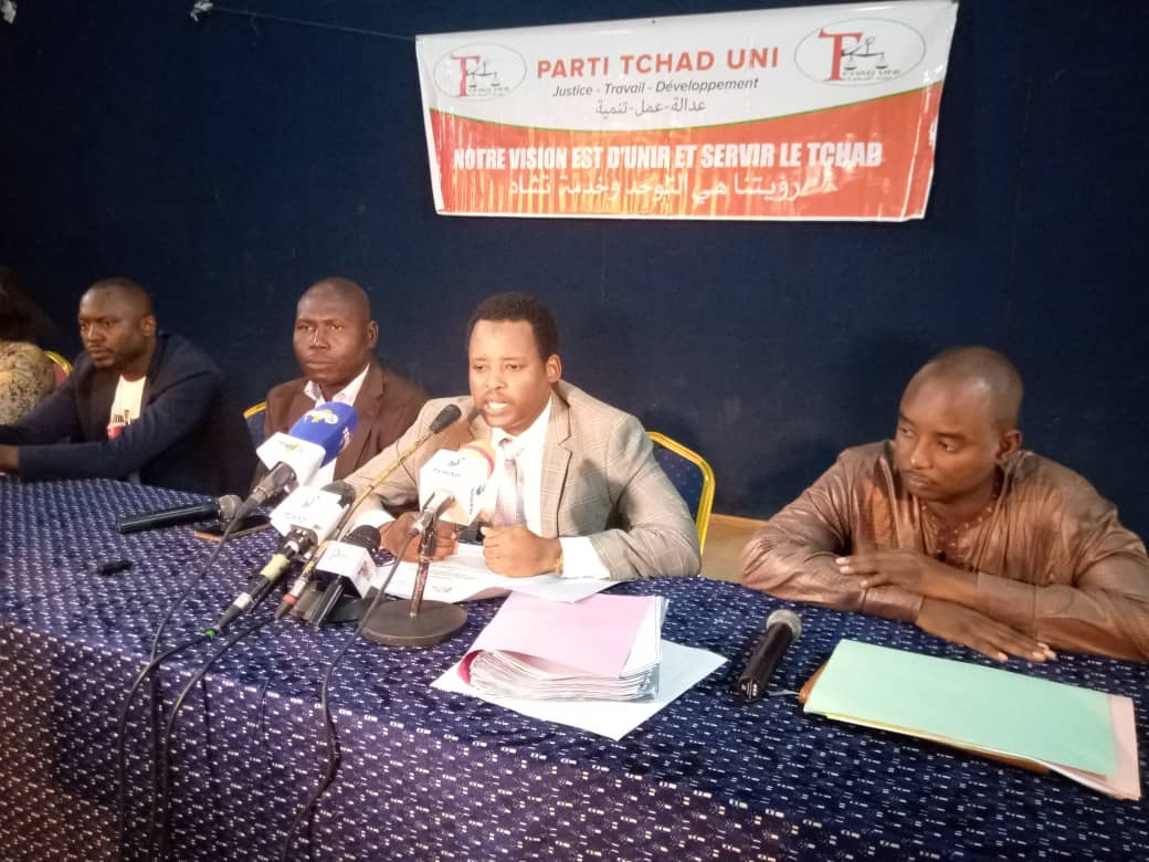 Le parti Tchad Uni présente  son mémorandum pour un dialogue souverain 1