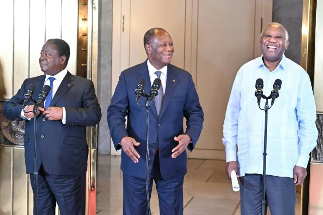  Alassane Ouattara a rencontré ses prédécesseurs 1