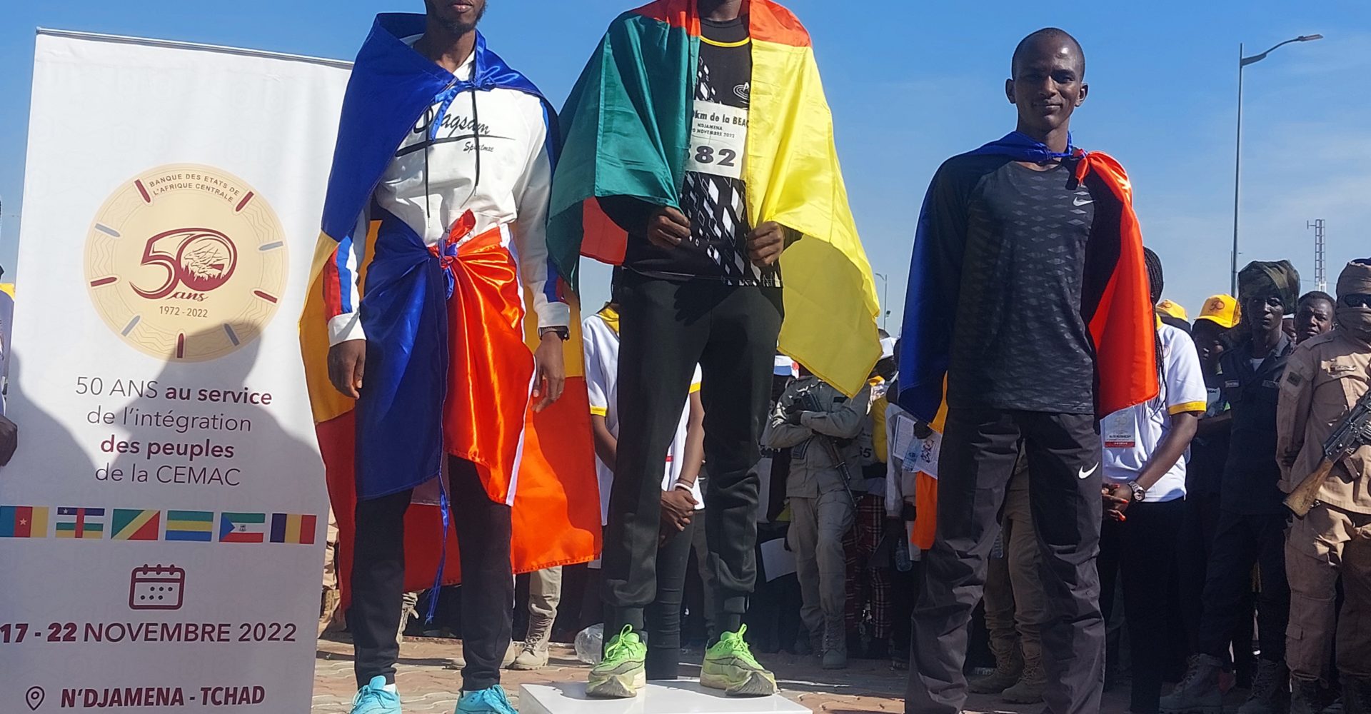 Tchoupteng Franck, vainqueur du semi-marathon 1