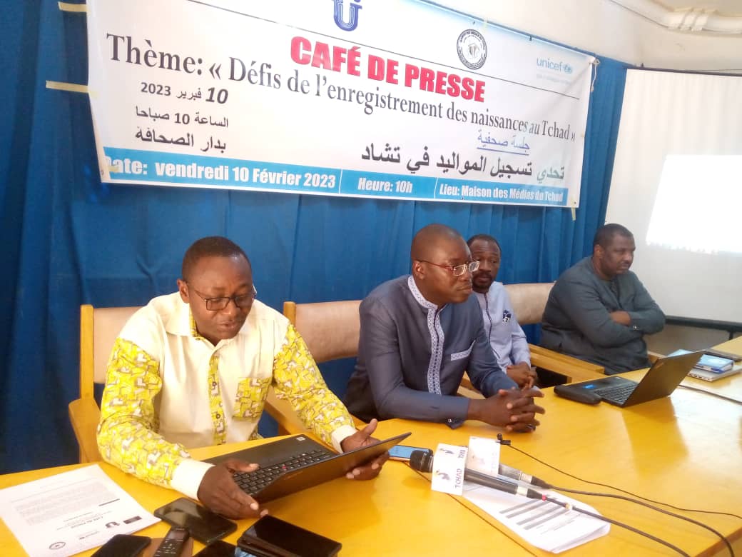 Les défis de l’enregistrement des naissances au Tchad au centre d’un café de presse 1