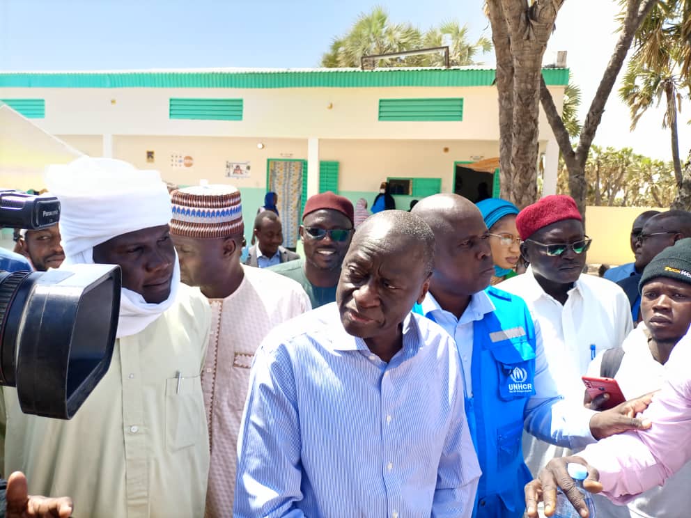 Le vice-président de la Banque mondiale visite le camp  de Kalambari 1