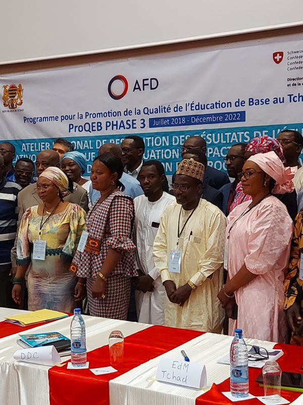 Le ProQeb restitue ses trois études pour le système éducatif tchadien