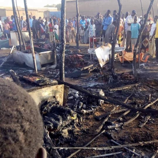 Une partie du marché central de Moundou a pris feu 1