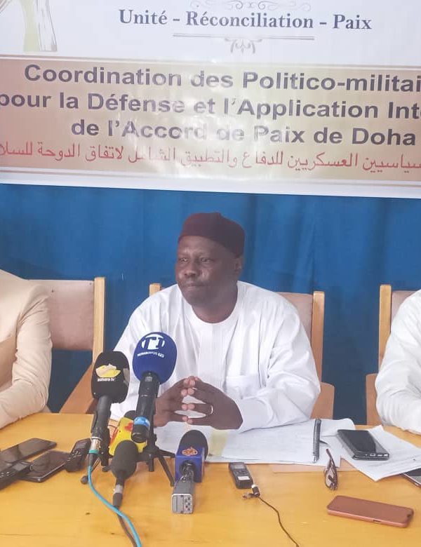 Une coordination générale des politico-militaires pour la défense et la mise en œuvre intégrale de l’accord de paix de Doha est créée