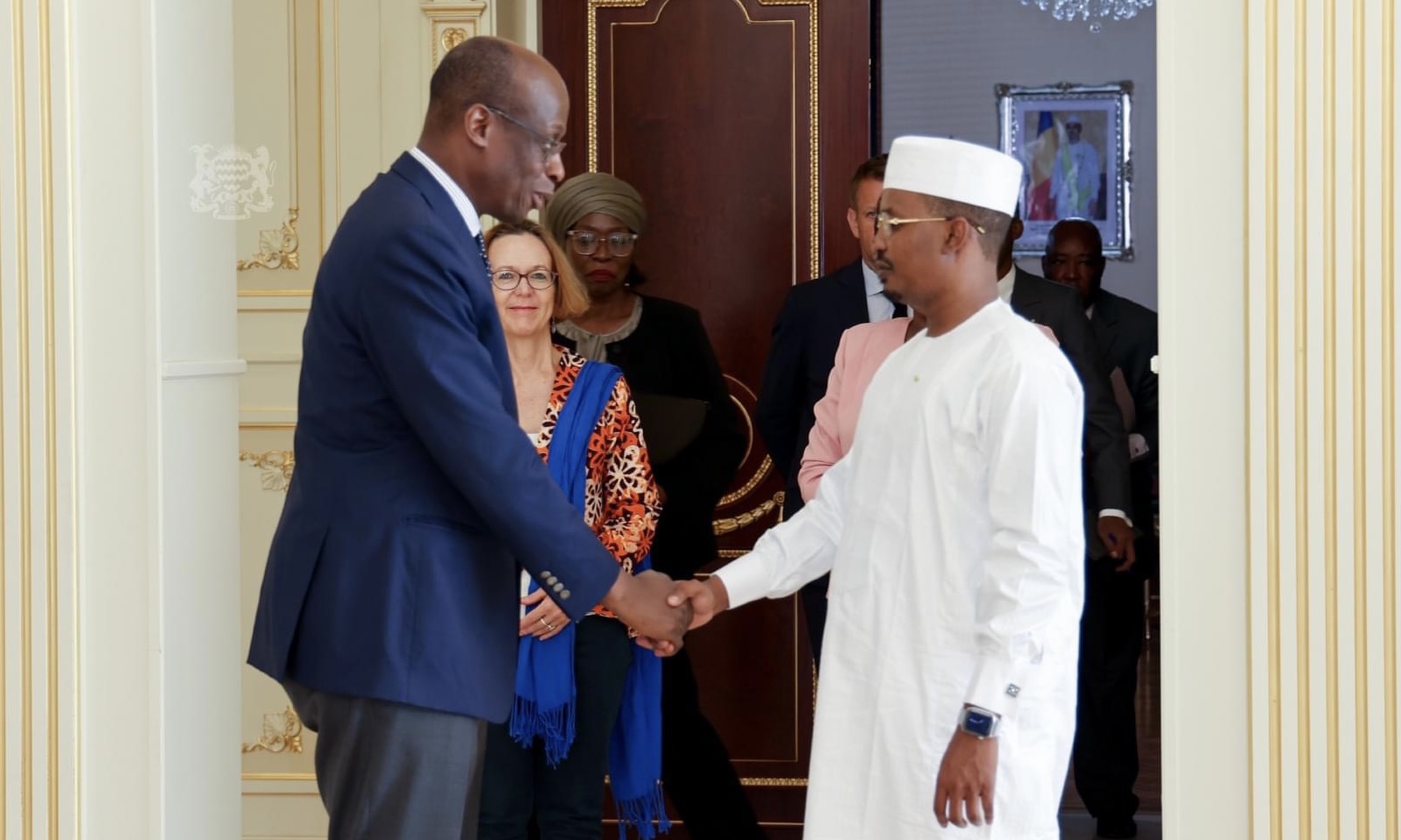 Raouf Mazou reçu en audience par le président de transition 1