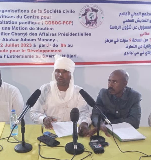 La  Cosoc-Pcp apporte son soutien à Abakar Adoum Manany