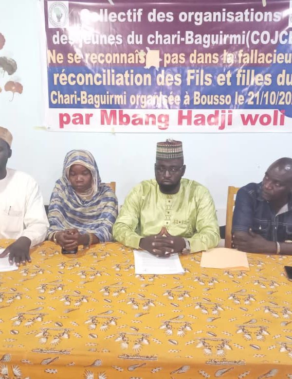 «Nous sommes déterminés, à poursuivre notre lutte pour le bien du Chari-Baguirmi et de notre nation »,  Abdelkader Djibia, coordonnateur du collectif des jeunes du Chari-Baguirmi