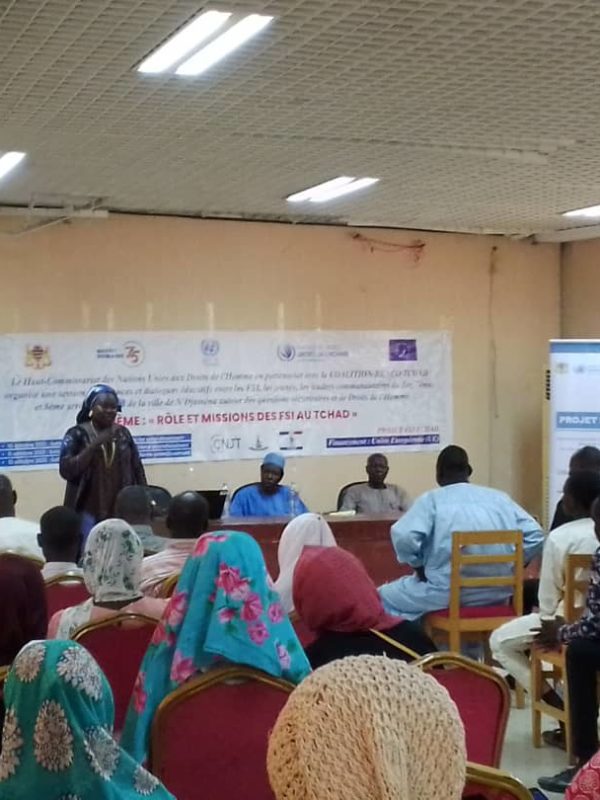 La session  de conférence et dialogue éducatif sur le rôle et mission des fsi au Tchad a pris fin  dans le 8e arrondissement
