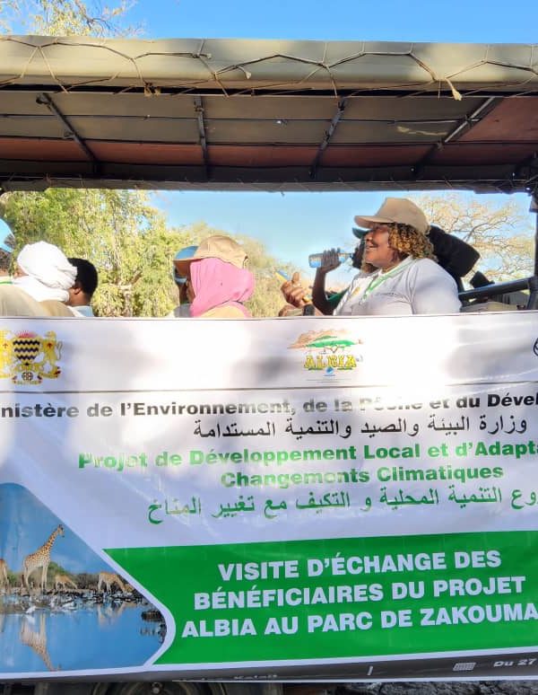 Les bénéficiaires du projet Albia visitent le Parc de Zakouma