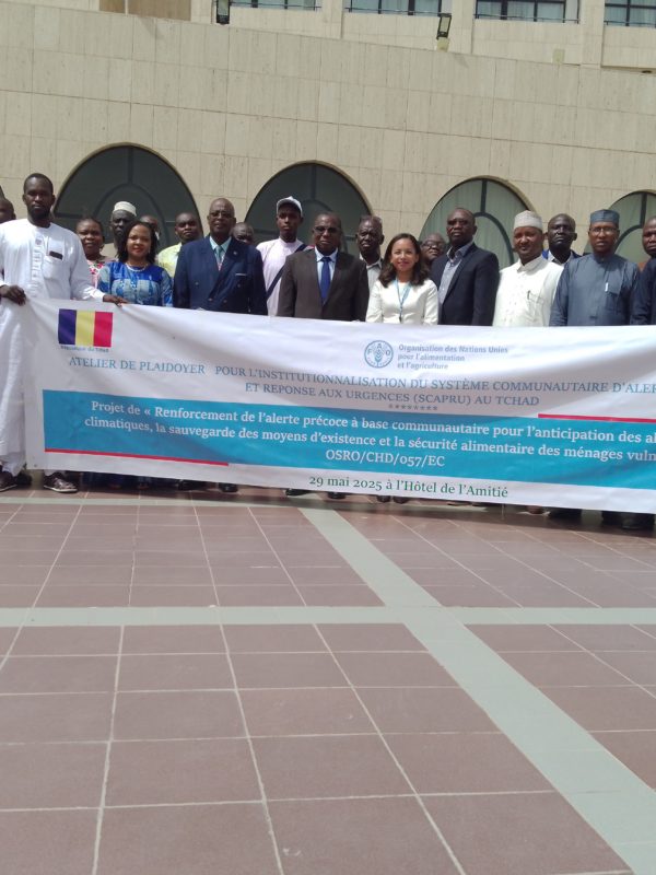 La Fao plaide pour l’institutionnalisation du système d’alerte précoce et réponse aux urgences au Tchad