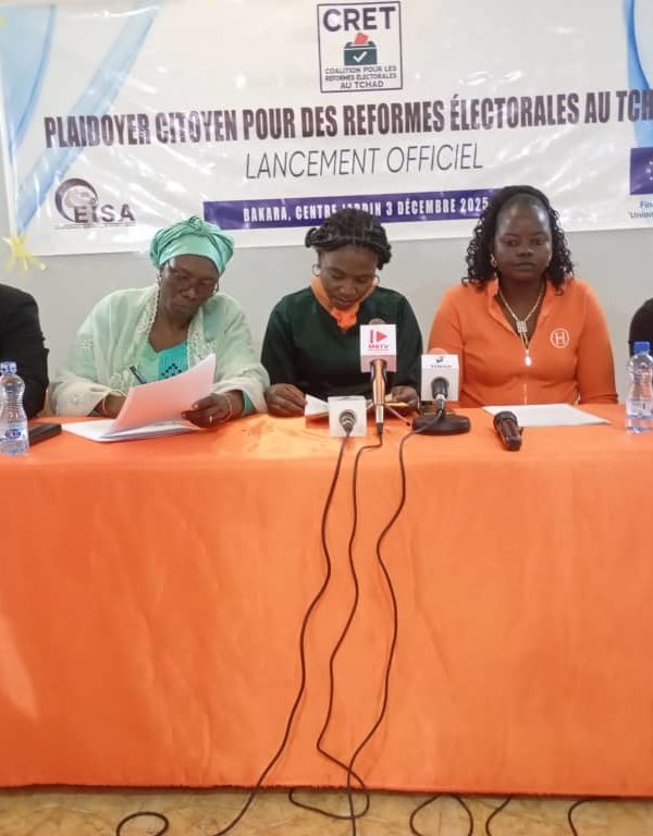 Une Coalition pour les reformes électorales au Tchad est lancée