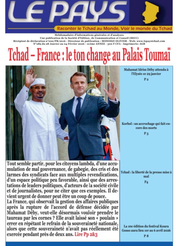 La Une de votre hebdomadaire n°289