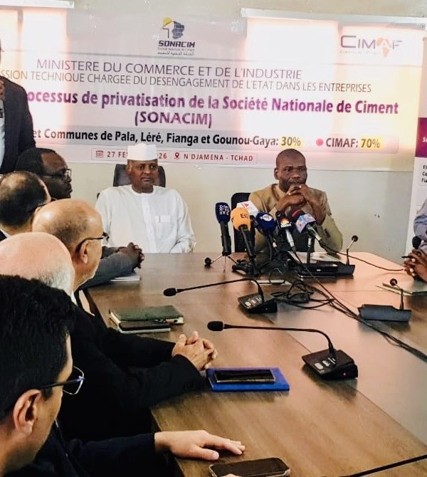 Industrie : Le Tchad cède la SONACIM au groupe  marocain CIMAF pour 36,5 milliards de FCFA