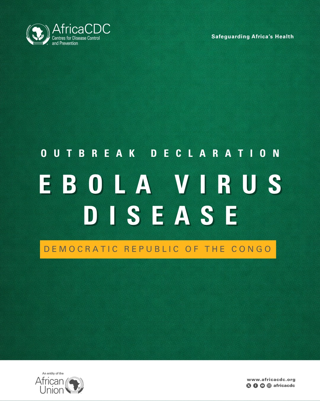 Cdc Rdc Consumer Ebola en RDC : 246 cas suspects, Africa CDC convoque une réunion d ...