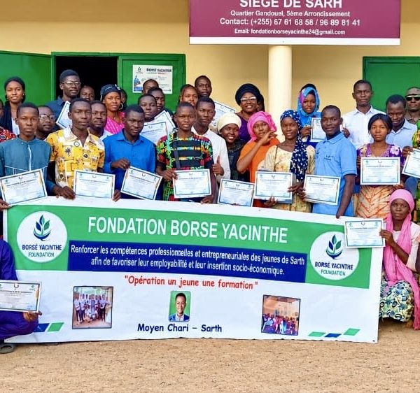 Sarh : 65 jeunes ont reçu leurs attestations de formation à l’initiative de la Fondation Borse Yacinthe